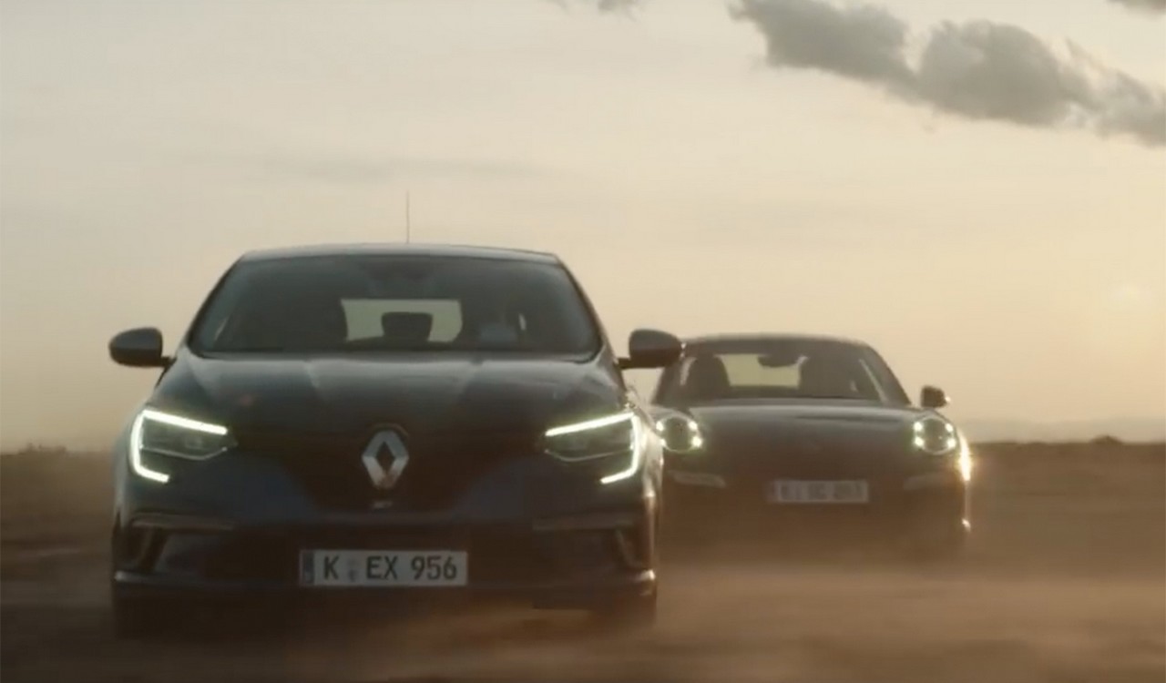 La Mégane GT défie la Porsche 911 dans une publicité