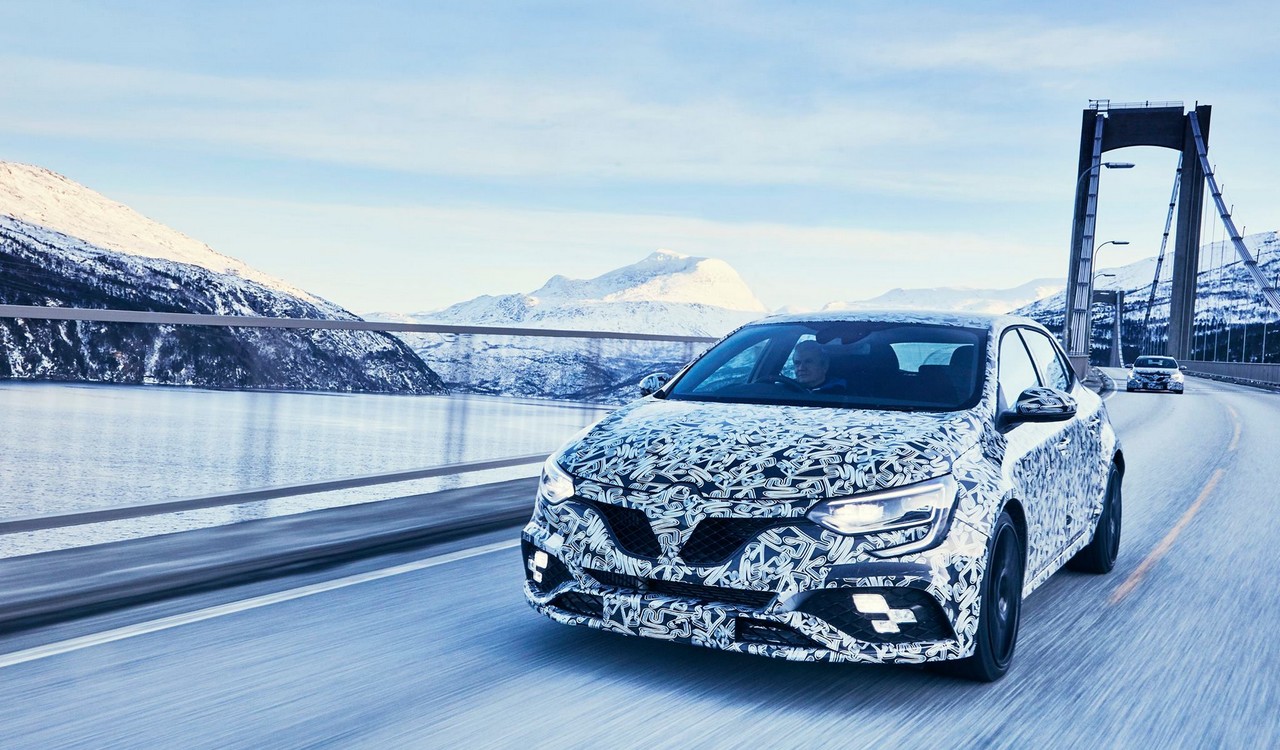 Mégane 4 R.S. en développement en Suède