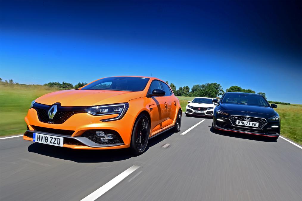 Mégane 4 R.S., i30 N Performance et Civic Type R 320
