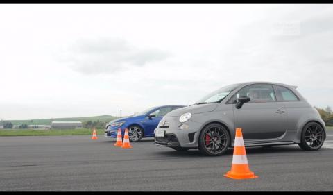 Mégane GT 205 vs Abarth 695 biposto sur un 400m d.a