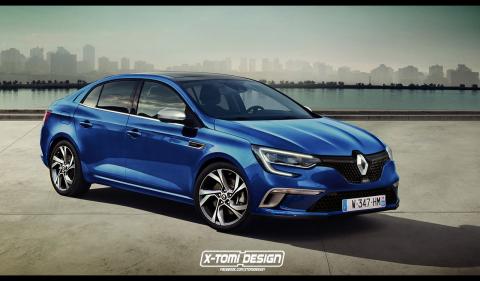 Mégane 4 GT Sedan vue par X-Tomy Design
