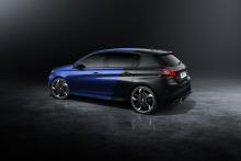 308 GTi 2017 de 3/4 arrière nouvelle coupe franche