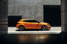 Nouvelle Mégane R.S. orange Tonic de profil